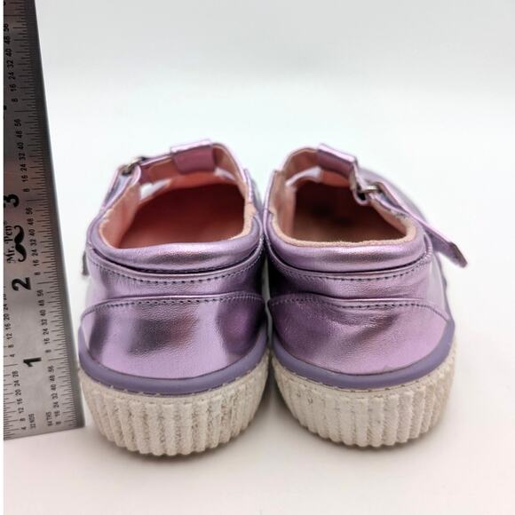 Tucker + Tate Tabitha Mary Jane Flat Girls Metallic Purple Size US10M EU27 - Picture 4 of 11